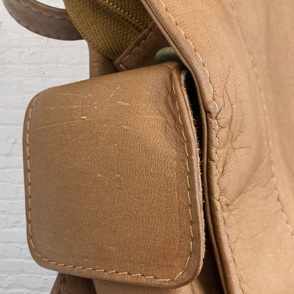 Volare Brown Genuine Leather Tote Bag Shoulder Purse Medium Handbag - Picture 15 of 15